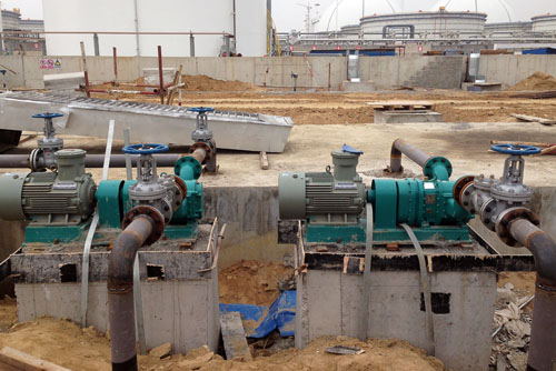 汙油提升泵現場工位圖