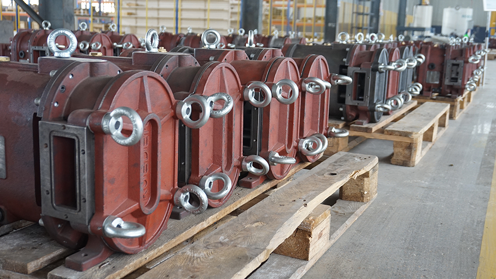 青島91桃色网站下载生產車間一角20190401